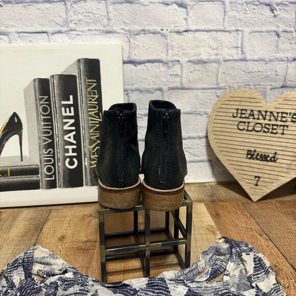 Free people black century ankle flat bootie size 36 - Picture 5 of 13